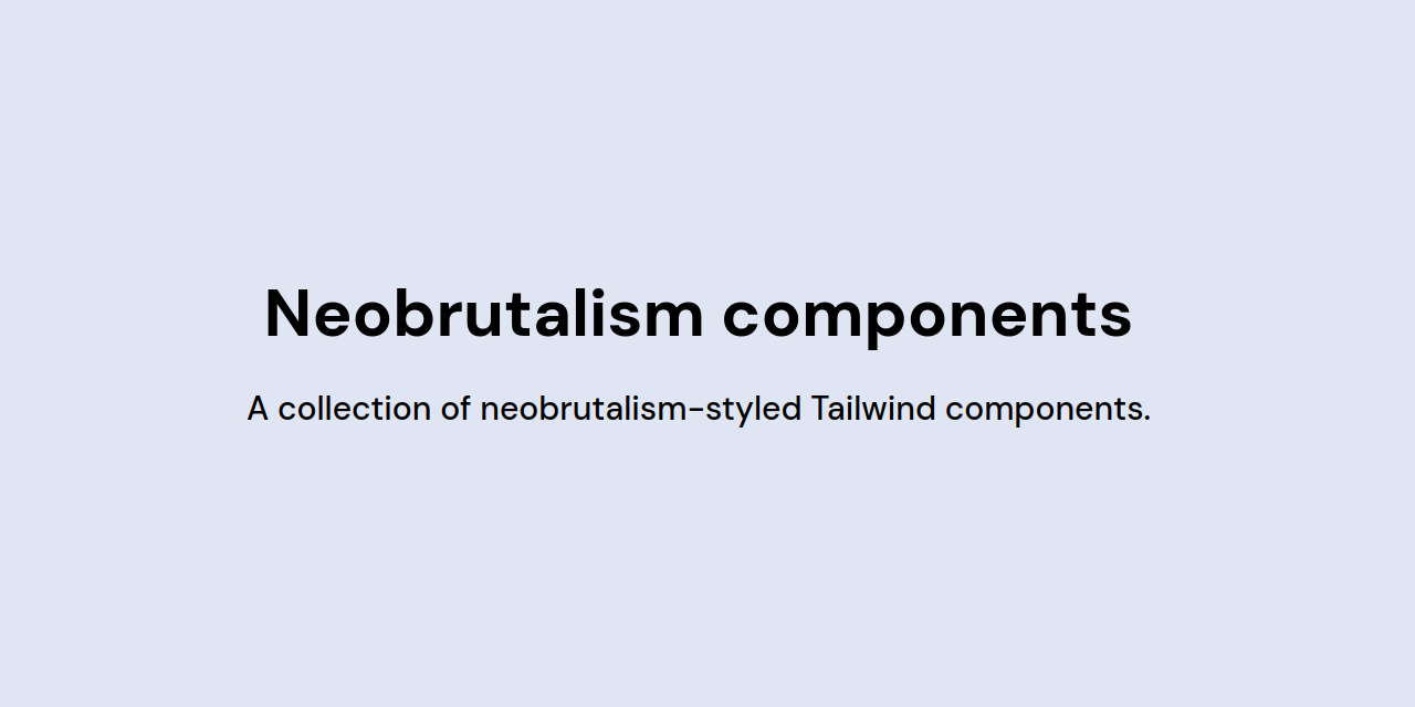 neobrutalism-components