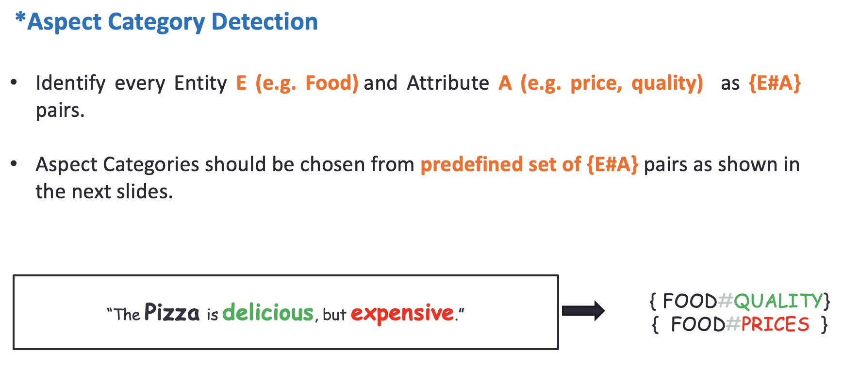 Sentence-Aspect-Category-Detection