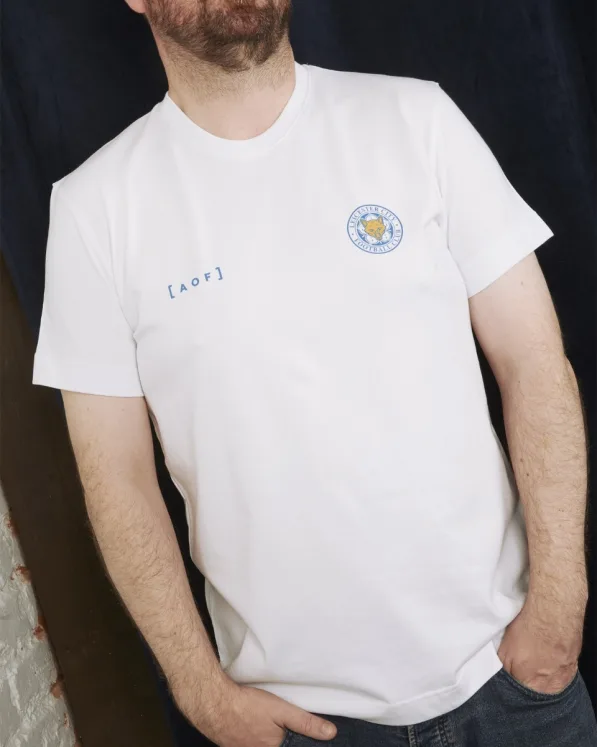 LCFC x AOF - White 90s Crest T-Shirt