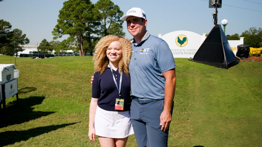 Luke List spends a day with Children's of Mississippi Champion at Sanderson Farms