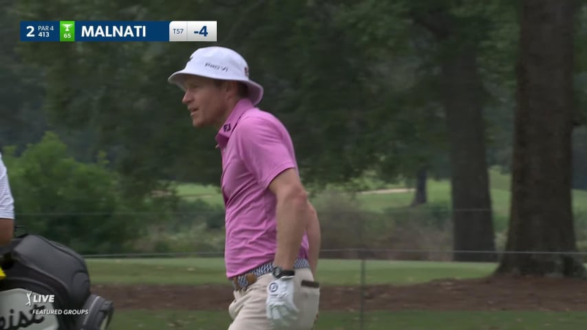 Peter Malnati hits it tight to set up birdie at Sanderson Farms