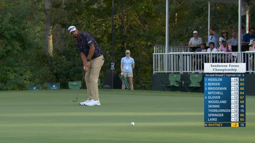 Tom Whitney rolls in 30-foot birdie putt at Sanderson Farms