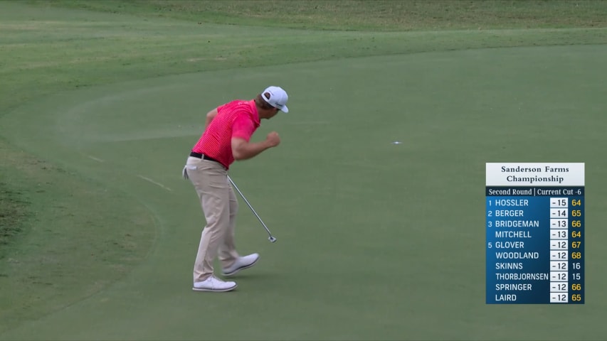 Wilson Furr bends in 26-footer for birdie at Sanderson Farms