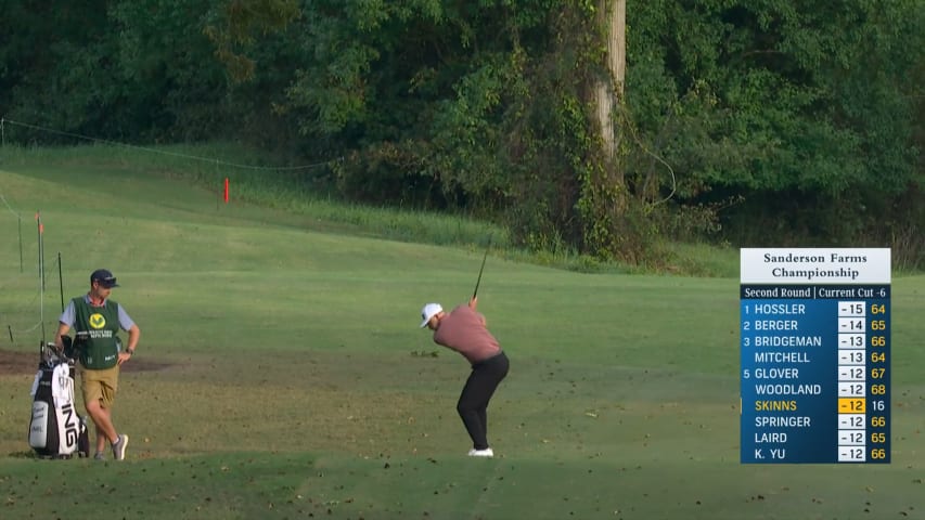 David Skinns hits it tight to set up birdie at Sanderson Farms