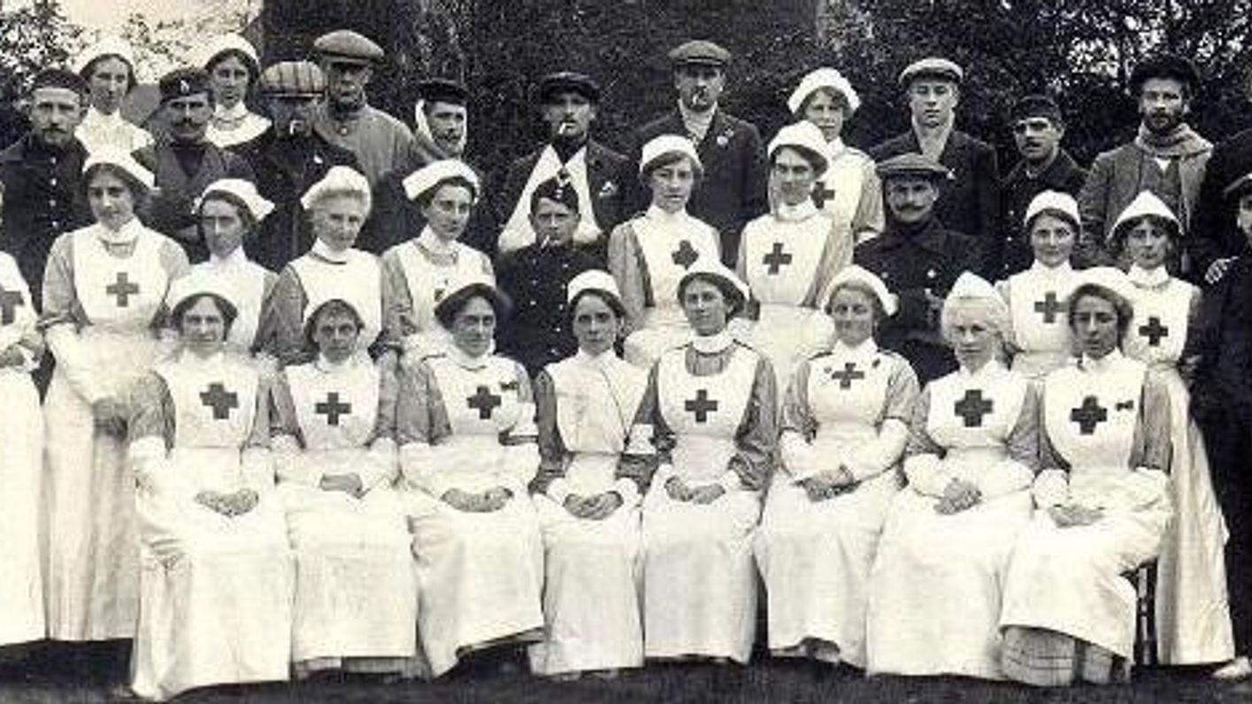 Wounded Belgian soldiers