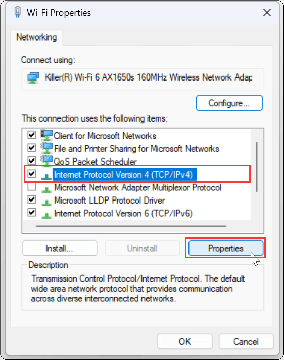 WiFi Properties