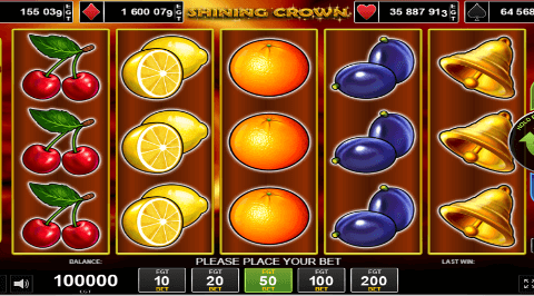 Shining Crown Primele 100 de Rotiri