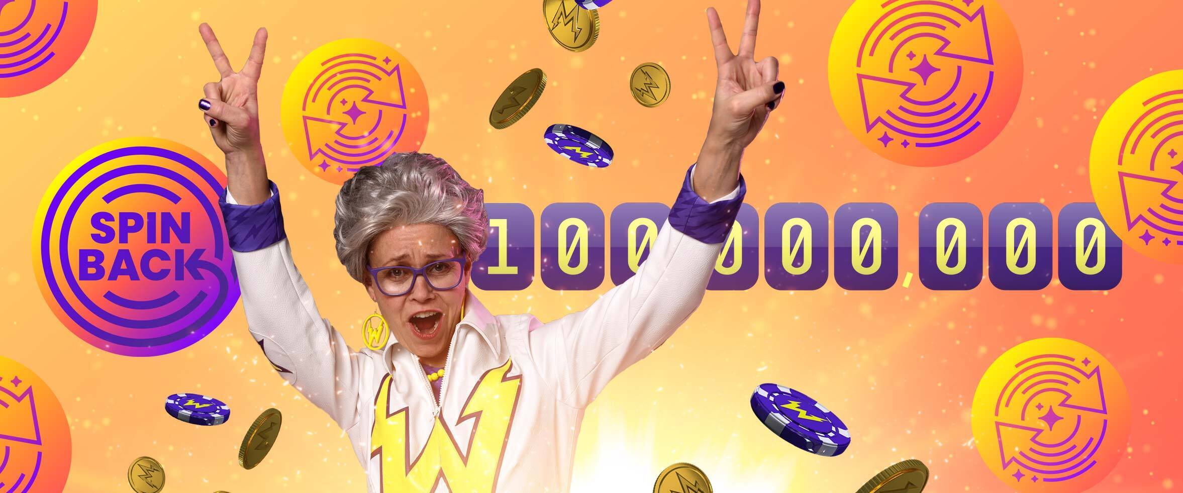 €10,000 Prize Awarded for the 100 Millionth Free Spin!