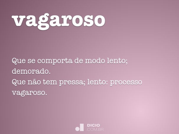 vagaroso