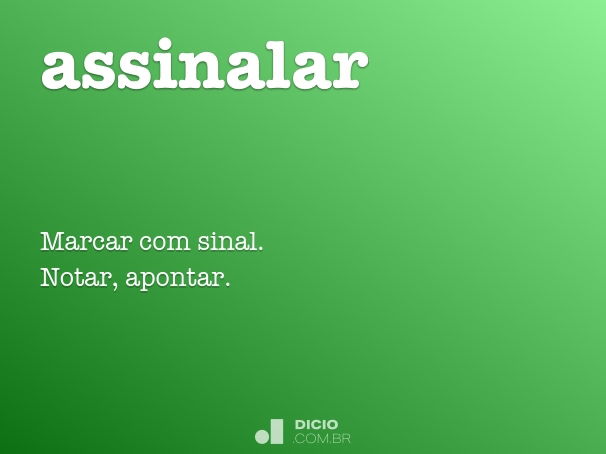 assinalar