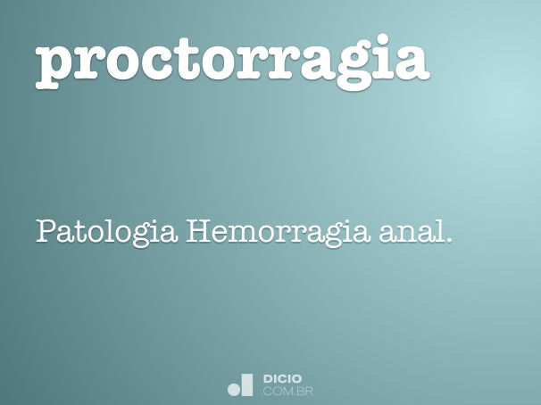 proctorragia