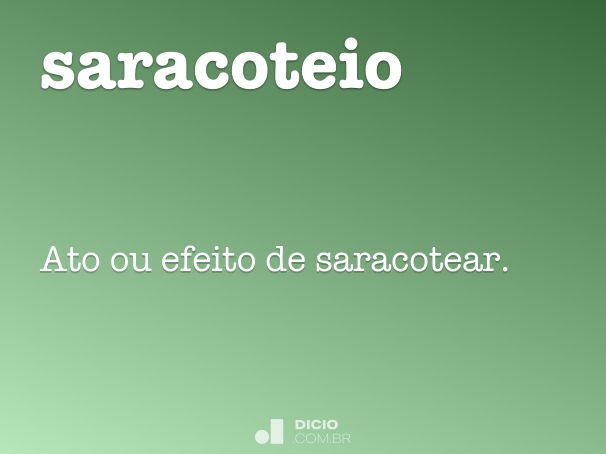 saracoteio