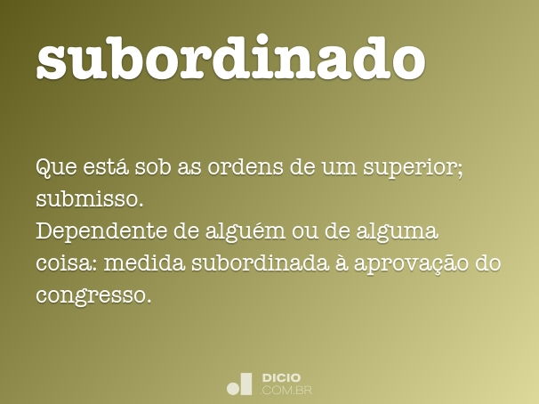 subordinado