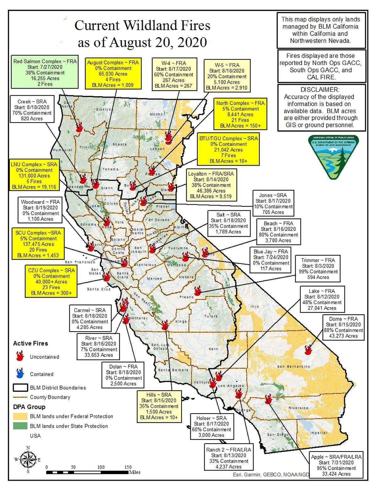 Fire Map Of California Current - Map of world