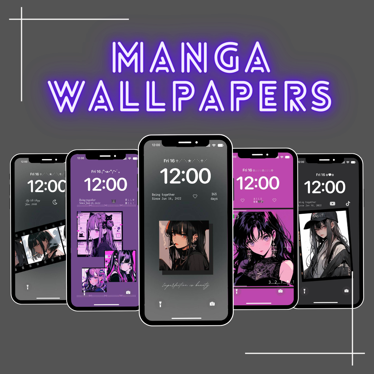 Kawaii Manga Wallpaper Bundle