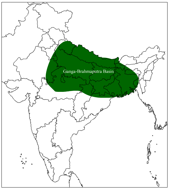 Ganga Brahmaputra Basin Map