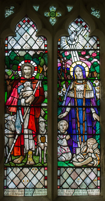 Warrior Chapel Stained glass window, Corringham church