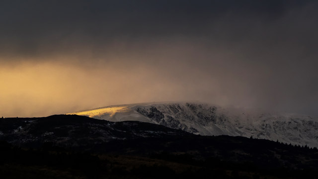 Lamachan seen from the A712 near Glenamour