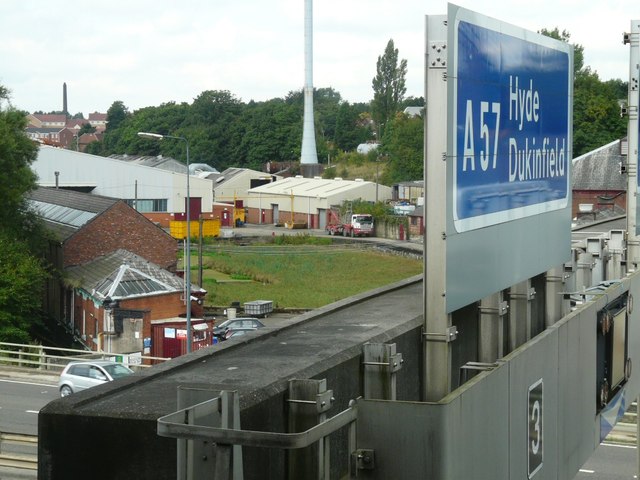 Mill pond across the M67