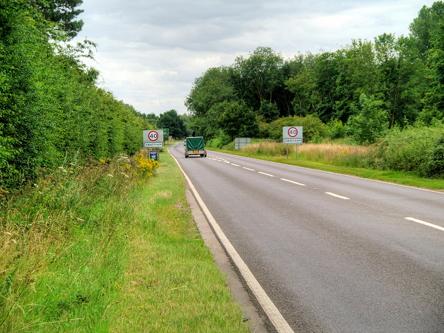 Castle Acre Road approaching Swaffham