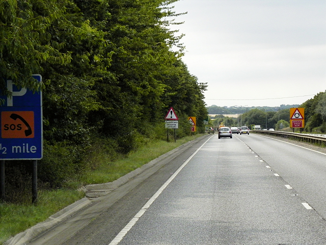 A47 Westbound near to Easton