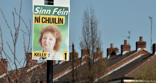 Assembly election poster, Antrim Road, Belfast - April 2016(1)