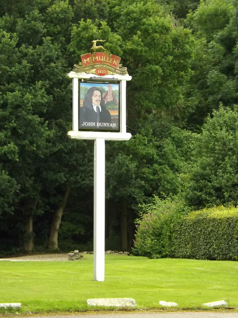 John Bunyan Public House sign