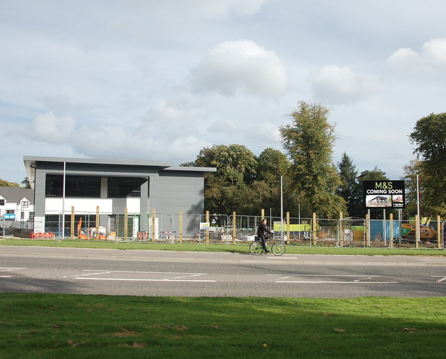 Cycling past the new Markie's on the A947