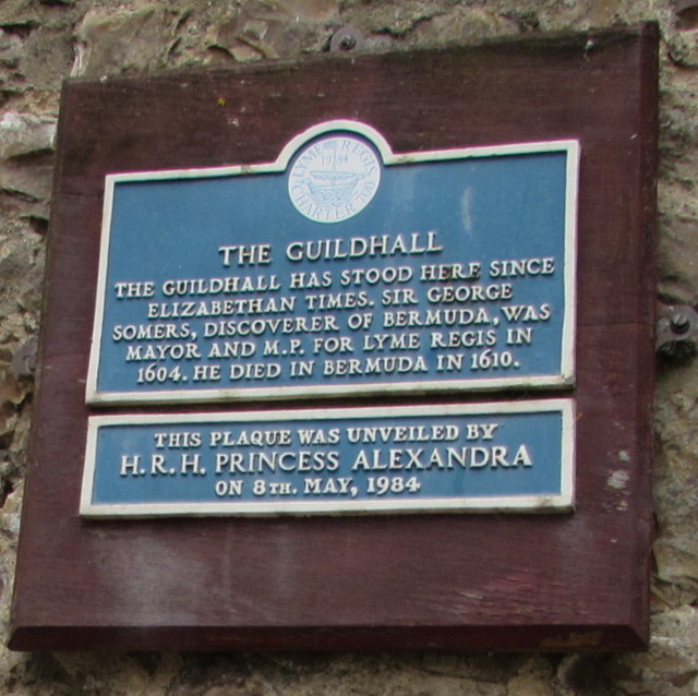 Guildhall plaque, Lyme Regis