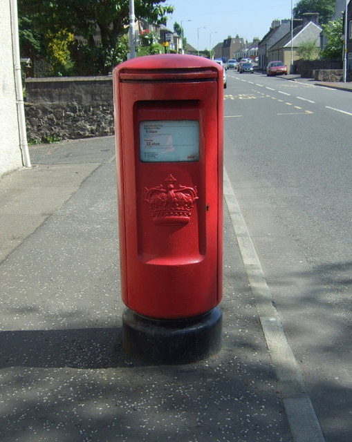 Elizabethan postbox on Main Street, Newmills