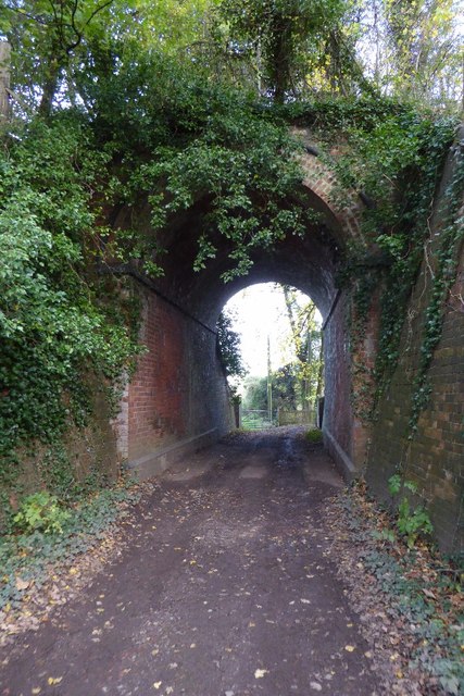 Railway underpass near Warren Farm