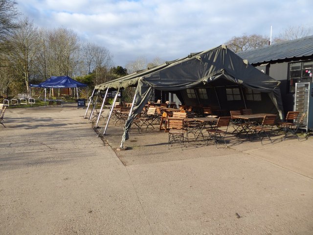 Mess tent at Croome Park