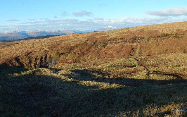 An ancient field bank divides