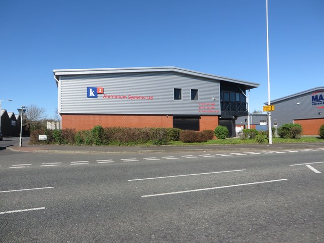 Modern industrial units, Dock Road, Birkenhead