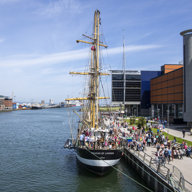 Tall ship 'Pelican' at Belfast