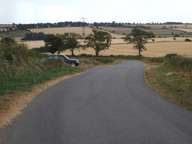 Rural road near Harrington, Northamptonshire