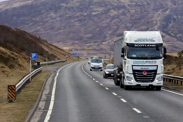 HGV travelling north on the A9