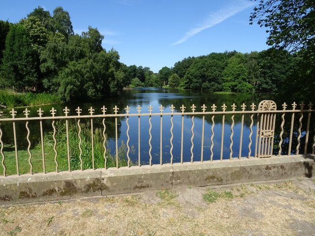 Railings on a bridge at Nostell Priory