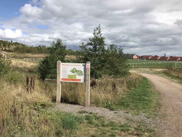 Entrance to Silverdale Country Park off Cannel Row