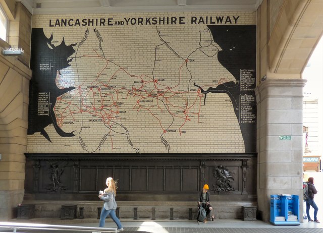 L&Y map and war memorial