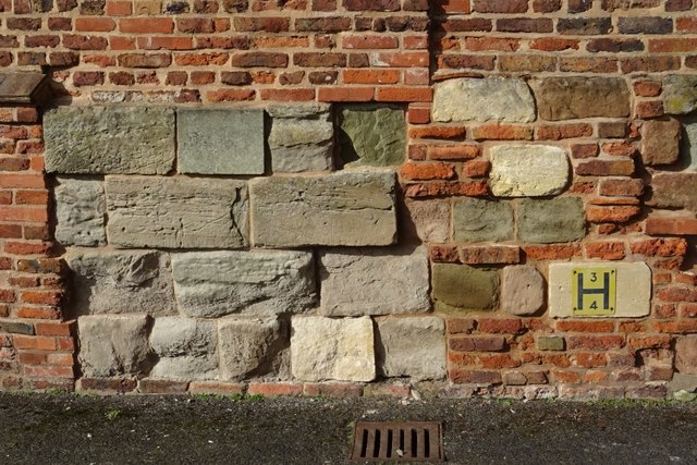 A mix of stone and brick