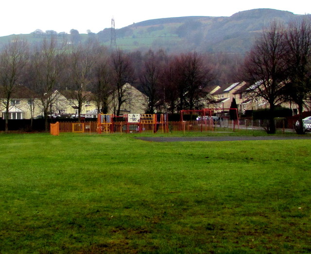 Children's play area in Trethomas