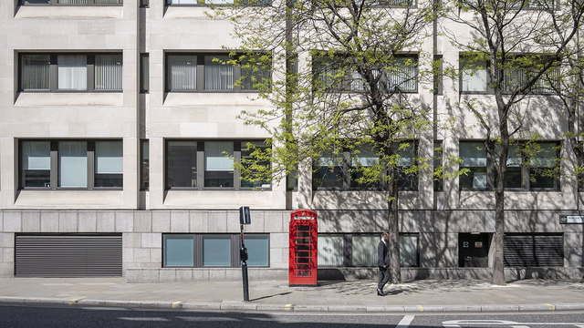 Telephone call box, London