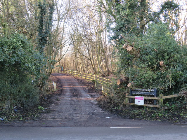 Riding and cycling route, near Brentwood