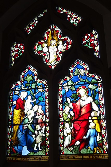 Stained glass window, Selly Oak church