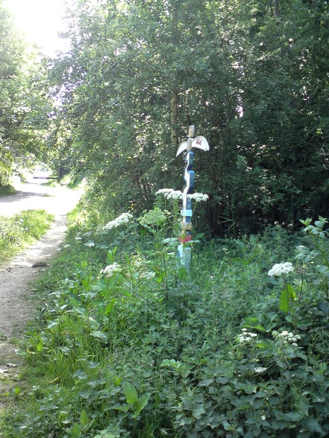 Sustrans Signpost at Swain's Valley