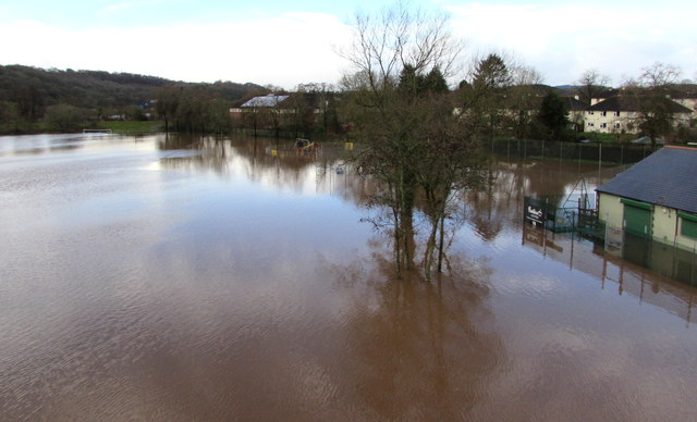 Flooded Kimberley Park, Newport