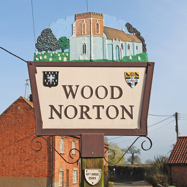 Wood Norton village sign