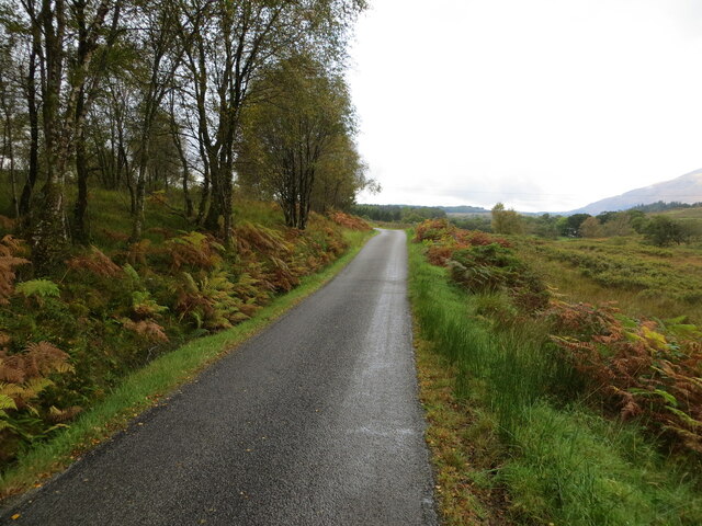 Glen Orchy - Road (B8074) heading towards Inverlochy and the A85