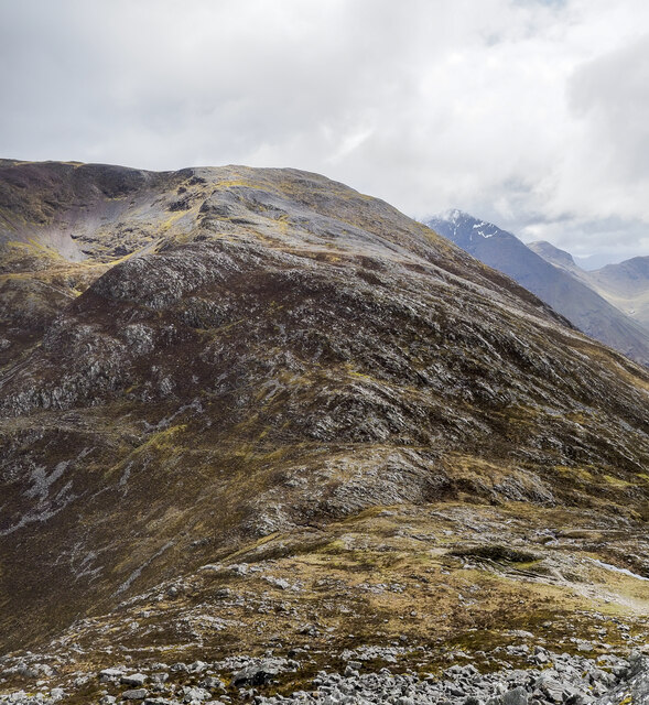 Col between Pap of Glencoe and Sgorr nam Fiannaidh